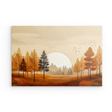 Photoboard / Hartschaum | Retro Herbstwald 1