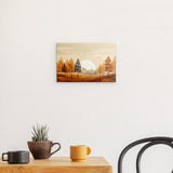 Photoboard / Hartschaum | Retro Herbstwald 1