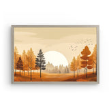 Photoboard (gerahmt) | Retro Herbstwald 1