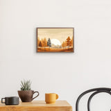 Photoboard (gerahmt) | Retro Herbstwald 1