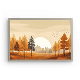 Photoboard (gerahmt) | Retro Herbstwald 1