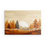 Alu Dibond (matt) | Retro Herbstwald 1
