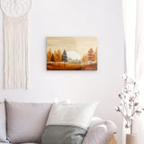 Acrylglas auf Alu-Dibond | Retro Herbstwald 1