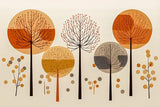 Poster ab 15 EUR | Retro Herbstwald 2
