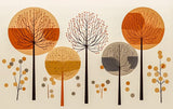 Poster (gerahmt) | Retro Herbstwald 2
