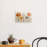 Photoboard / Hartschaum | Retro Herbstwald 2