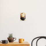 Acrylglas | Vintage Halloween mit Mond & Fledermäusen