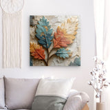 Acrylglas auf Alu-Dibond | Kachel mit Blattabdruck