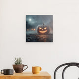 Photoboard / Hartschaum | Mystischer Kürbis im Nebel 1