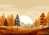Poster ab 15 EUR | Retro Herbstwald 1