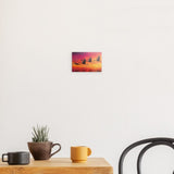 Photoboard / Hartschaum | Kupferner Himmel mit ziehenden Vögeln (square)