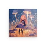 Acrylglas | Märchenhafter Pilzwald mit Mädchen