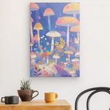 Leinwand - Stärke 2cm | Märchenhafter Pilzwald