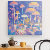 Leinwand - Stärke 2cm | Märchenhafter Pilzwald
