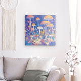 Acrylglas auf Alu-Dibond | Märchenhafter Pilzwald