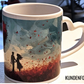 Herztasse / Keramikbecher | Love on a butterfly field
