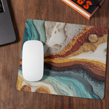 Mauspad | Abstrakte Wellen in Herbstfarben