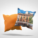 Plüschkissen (Orange) | Markt von Inca (Mallorca) - El mercado a la luz