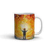 Tasse / Keramikbecher | Kids create light - Kind im magischen Licht