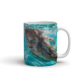 Tasse (klassisch) | Kind der Wellen - Zauberhafte Meerjungfrau im türkisfarbenen Ozean