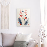 Photoboard / Hartschaum | Fröhliches Lächeln im Advent - Minimalistische Rentier-Illustration