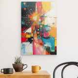 Photoboard / Hartschaum | Sternsprung im Farbraum - Abstraktes Weihnachtsbild in leuchtenden Tönen