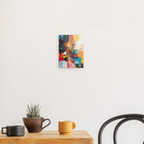 Photoboard / Hartschaum | Sternsprung im Farbraum - Abstraktes Weihnachtsbild in leuchtenden Tönen