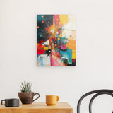 Photoboard / Hartschaum | Sternsprung im Farbraum - Abstraktes Weihnachtsbild in leuchtenden Tönen