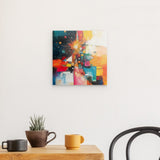 Photoboard / Hartschaum | Sternsprung im Farbraum - Abstraktes Weihnachtsbild in leuchtenden Tönen