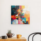 Photoboard / Hartschaum | Sternsprung im Farbraum - Abstraktes Weihnachtsbild in leuchtenden Tönen