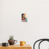 Acrylglas | Sternsprung im Farbraum - Abstraktes Weihnachtsbild in leuchtenden Tönen