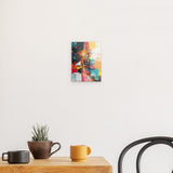 Acrylglas | Sternsprung im Farbraum - Abstraktes Weihnachtsbild in leuchtenden Tönen