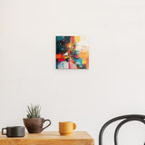 Acrylglas | Sternsprung im Farbraum - Abstraktes Weihnachtsbild in leuchtenden Tönen