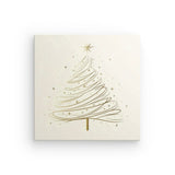 Leinwand - Stärke 2cm | Funkelnde Schwünge - Minimalistischer Weihnachtsbaum