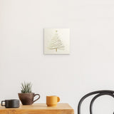 Photoboard / Hartschaum | Funkelnde Schwünge - Minimalistischer Weihnachtsbaum