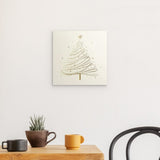 Photoboard / Hartschaum | Funkelnde Schwünge - Minimalistischer Weihnachtsbaum