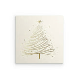 Alu Dibond (matt) | Funkelnde Schwünge - Minimalistischer Weihnachtsbaum