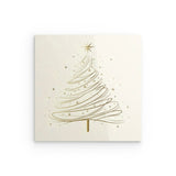 Acrylglas | Funkelnde Schwünge - Minimalistischer Weihnachtsbaum