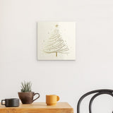 Acrylglas | Funkelnde Schwünge - Minimalistischer Weihnachtsbaum