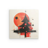 Photoboard / Hartschaum | Minimalismus im Weihnachtslicht - Abstrakter Weihnachtsbaum in Rot und Schwarz