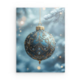 Photoboard / Hartschaum | Eisklare Eleganz - Bild einer grünblauen Christbaumkugel