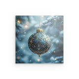 Photoboard / Hartschaum | Eisklare Eleganz - Bild einer grünblauen Christbaumkugel