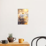 Poster ab 15 EUR | Glanzvolle Tradition - Edle Christbaumkugel mit floralen Ornamenten