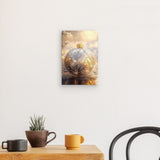 Leinwand - Stärke 2cm | Glanzvolle Tradition - Edle Christbaumkugel mit floralen Ornamenten