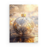 Photoboard / Hartschaum | Glanzvolle Tradition - Edle Christbaumkugel mit floralen Ornamenten