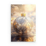 Acrylglas | Glanzvolle Tradition - Edle Christbaumkugel mit floralen Ornamenten