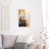 Acrylglas | Glanzvolle Tradition - Edle Christbaumkugel mit floralen Ornamenten