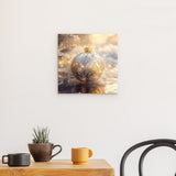 Acrylglas | Glanzvolle Tradition - Edle Christbaumkugel mit floralen Ornamenten