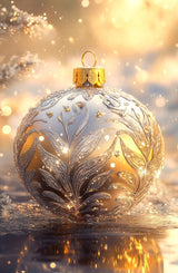 Puzzle | Glanzvolle Tradition - Edle Christbaumkugel mit floralen Ornamenten