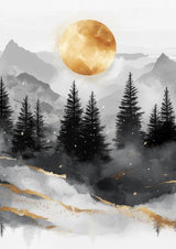 Poster ab 15 EUR | Morgendämmerung in Gold und Grau